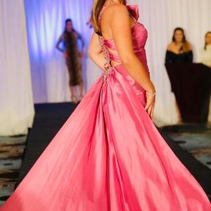 Purple "Jolene" Cocktail Dress with Train